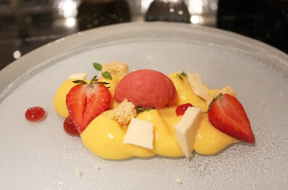 Dessert at GBR at Dukes Hotel London