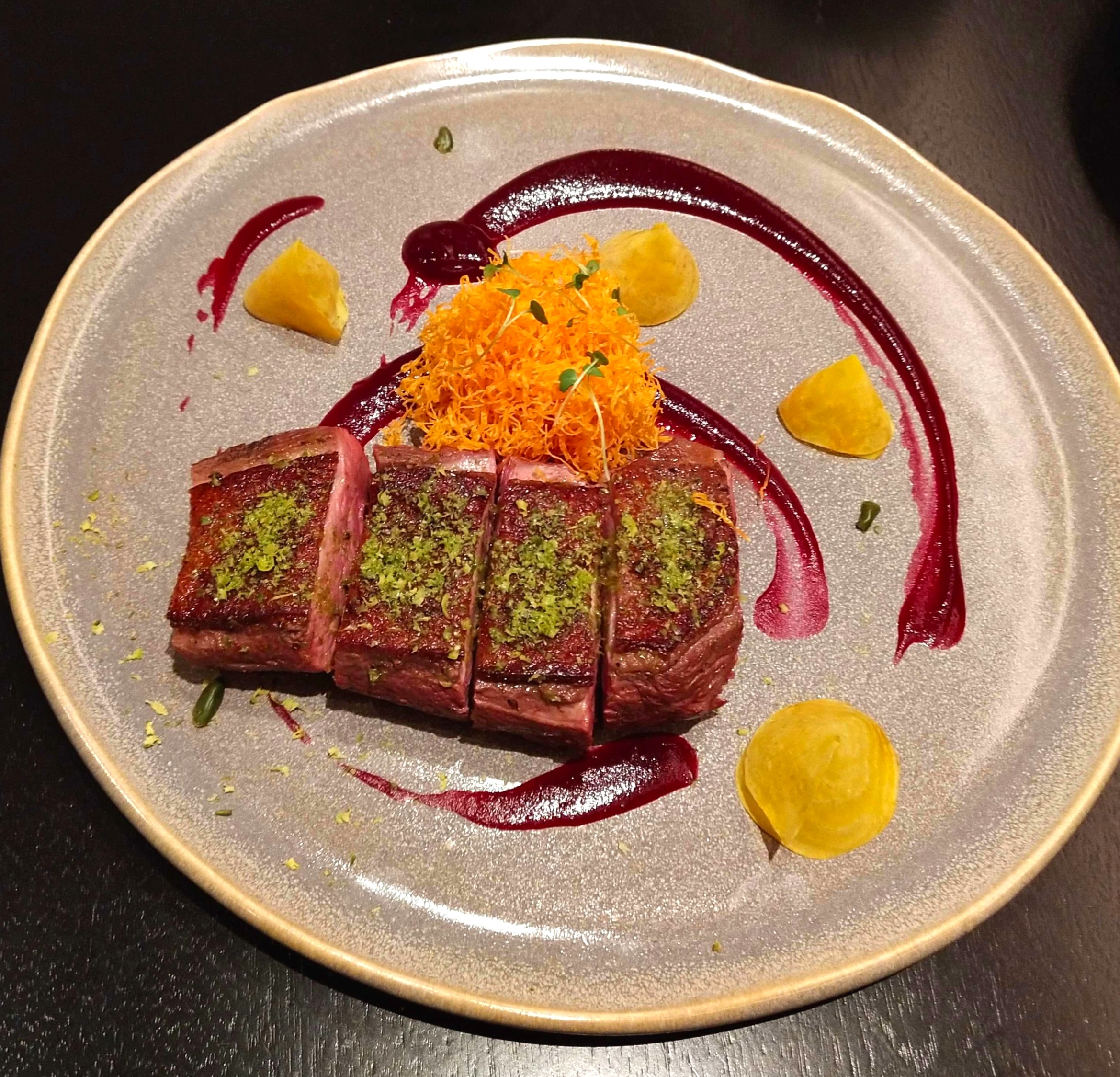 free range duck breast POTUS restaurant Vauxhall London