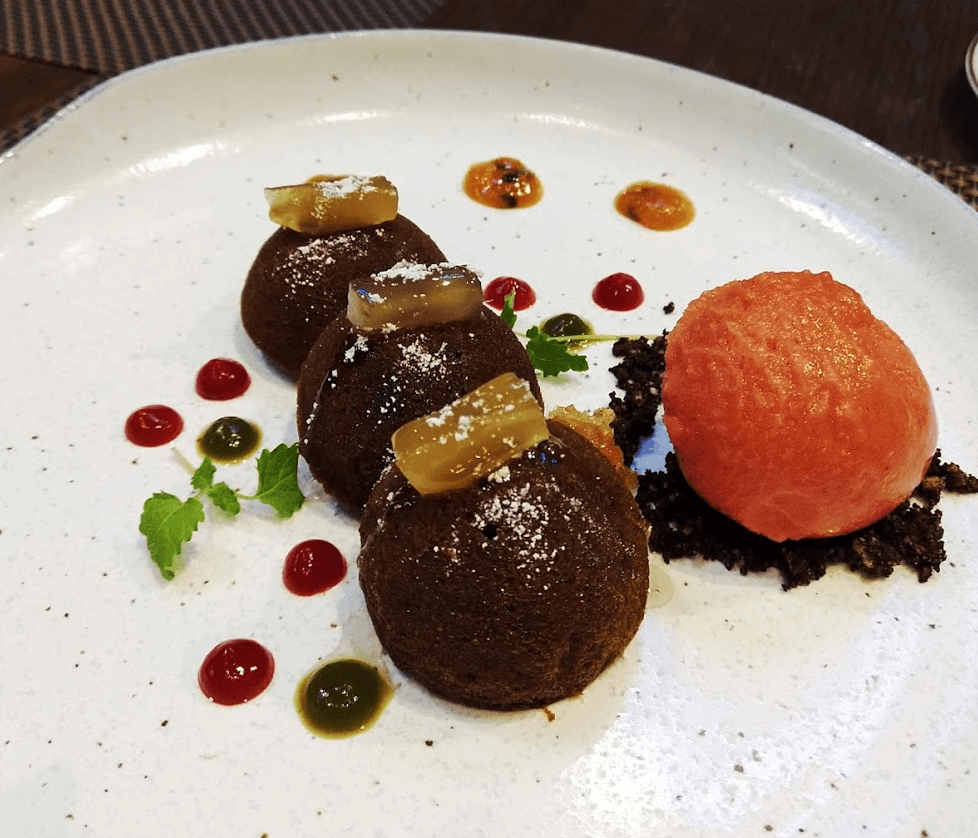 Baluchi dessert Lalit London hotel