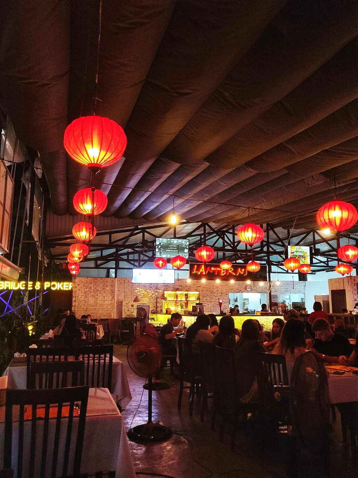 Lanterns has a lovely ambience and a spacious seating area