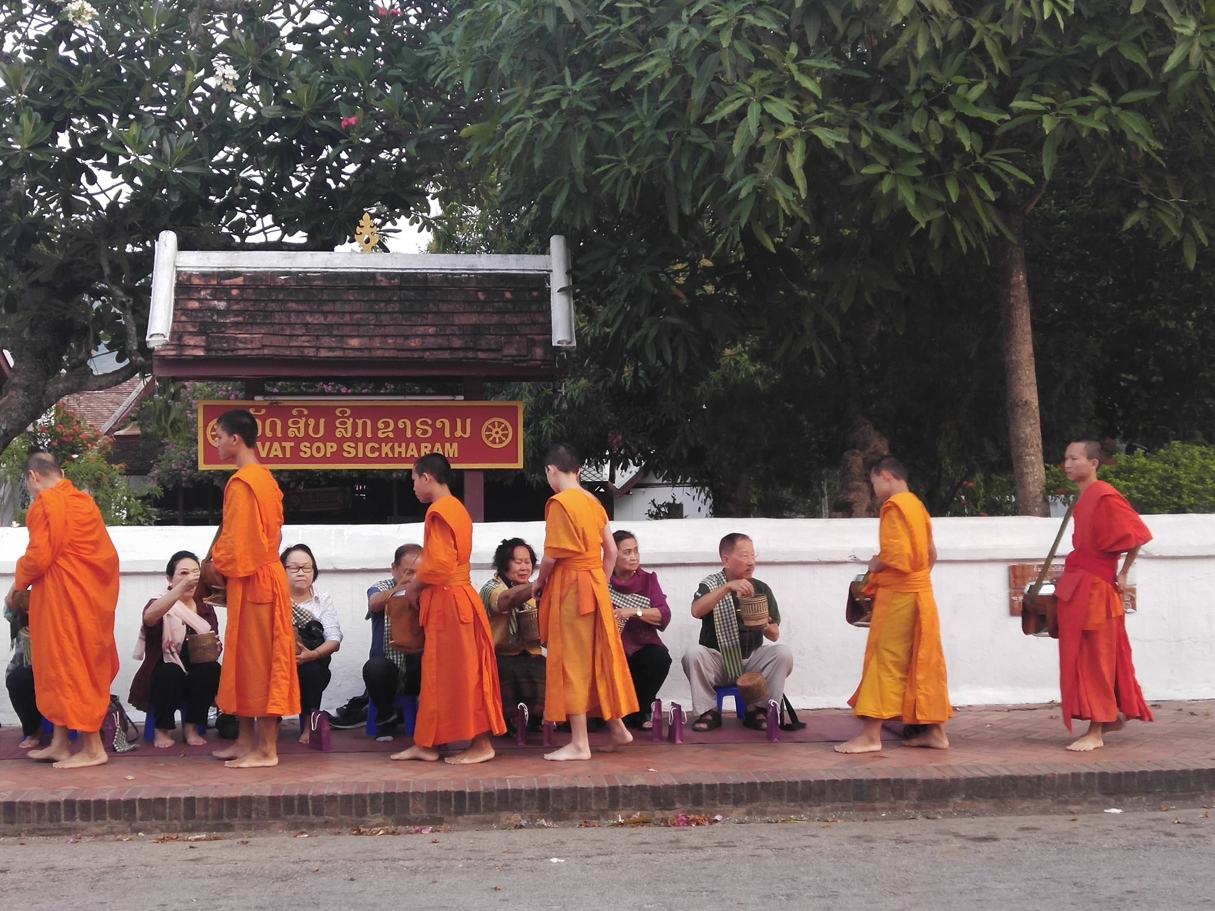 Luang Prabang temples monks