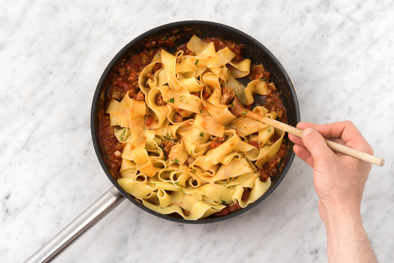 Pappardelle with Rich Fennel Pork Ragu