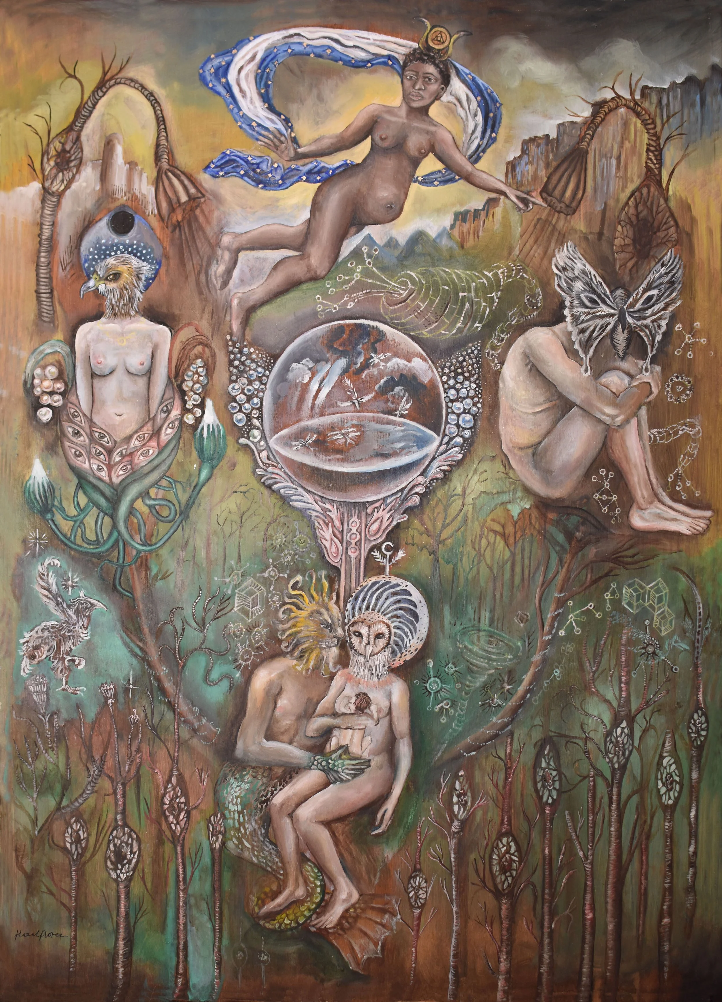 Oil on board  90 x 64 cm