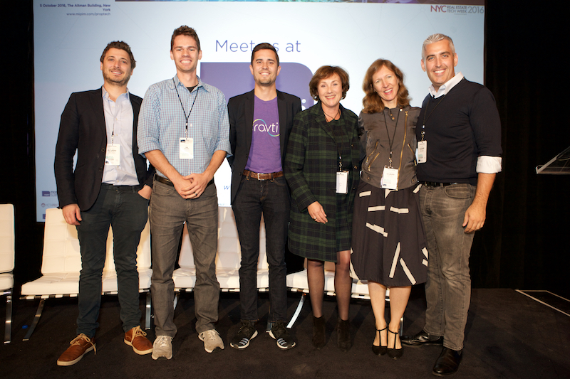 (From left) Richard Santhouse & Tim Milazzo | Stack Source, Alex Rangel | Ravti, Sara Rozenfarb | Reed MIDEM, Cindy McLaughlin | Envelope, Aaron Block | MetaProp NYC
