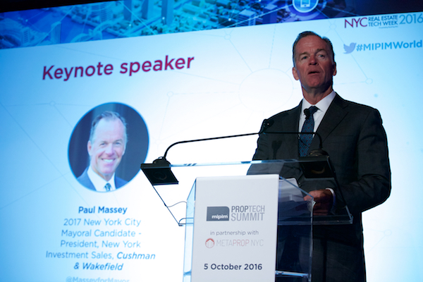 Paul Massey, President, New York Investment Sales, Cushman & Wakefield, and NYC mayoral candidate