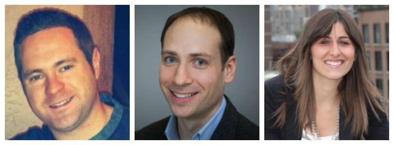 (From left) Michael Donaghy, Ross Goldenberg, Caren Maio