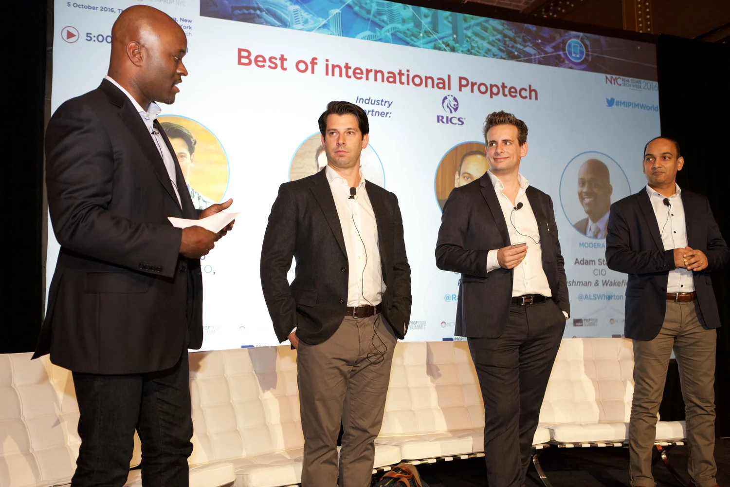 Adam Stanley, CIO, Cushman & Wakefield | Nick Romito, Founder & CEO VTS | Gunther Schmidt, Founder & Managing Partner, Medici Living | Raja Seetharaman, Co-Founder, PropStack