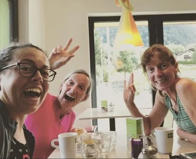 Erika Rowens (#100) Sheila Woollam (#127) and Beate Weiland (#196)