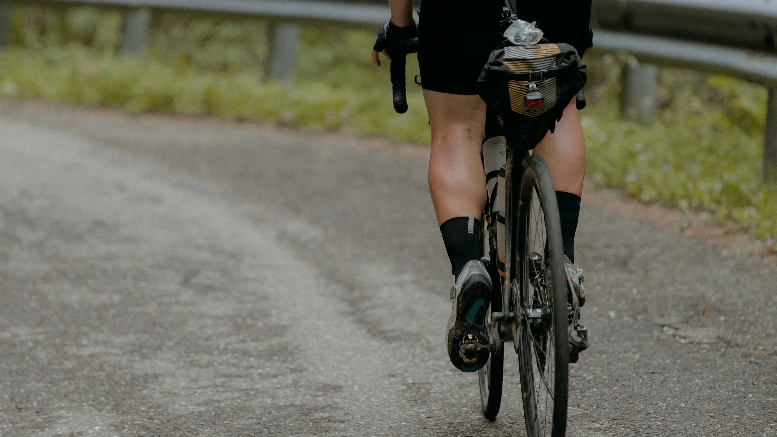 Fiona Kolbinger tests her climbing legs on the Passo Garden. Photo: Angus Sung©