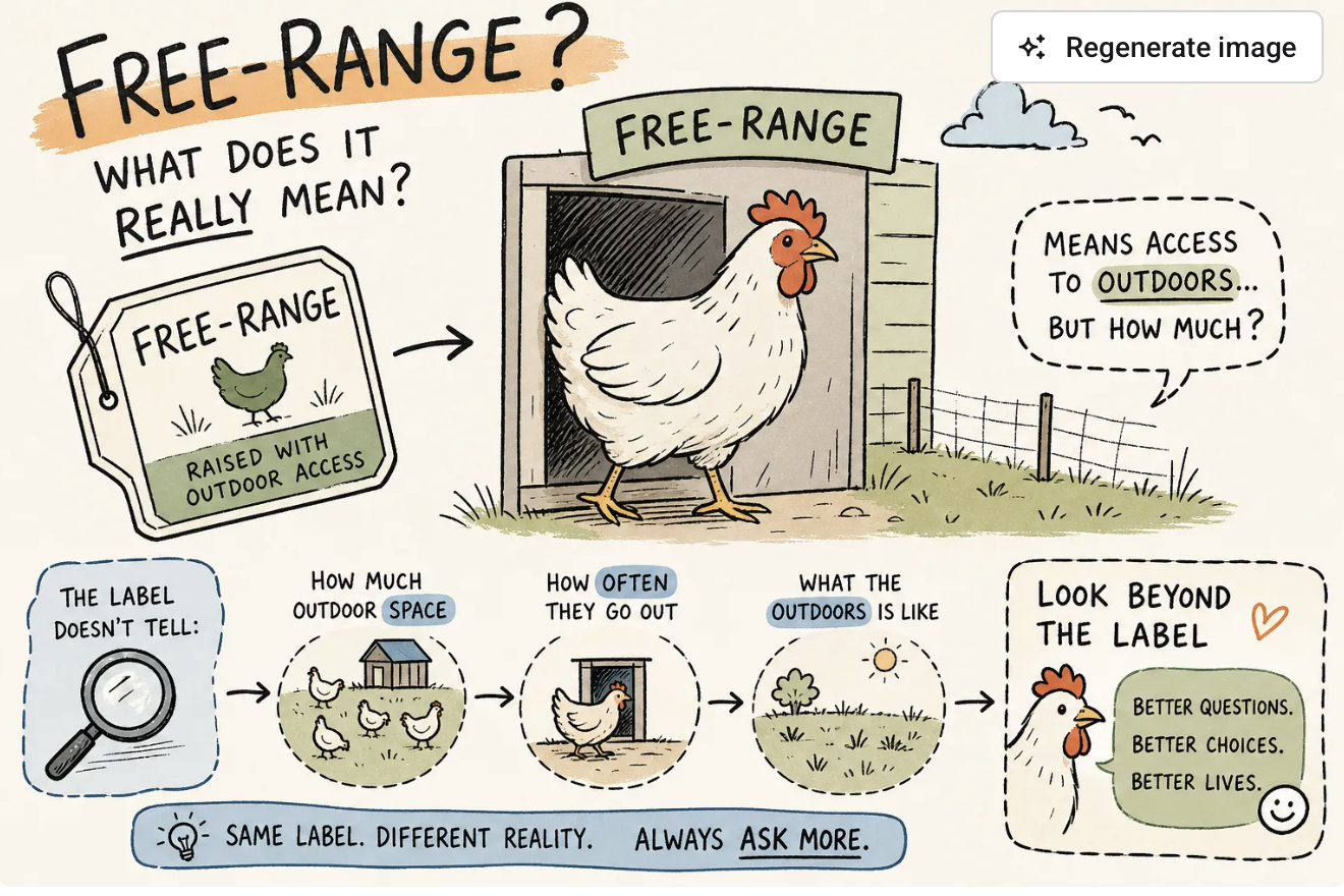 Free-range chicken: what the label really tells you