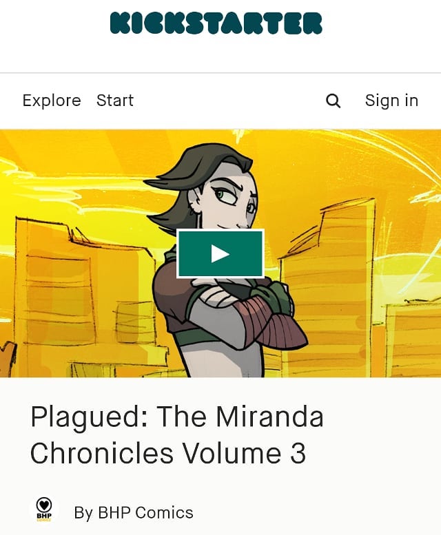 Help back PLAGUED Vol.3 on Kickstarter. One of the Stretch goals is an exclusive PLAGUED print by me! Help get this over the top!! Please share and help spread the word! Support independent creators and companies!! Published by @bhpcomics https://www
