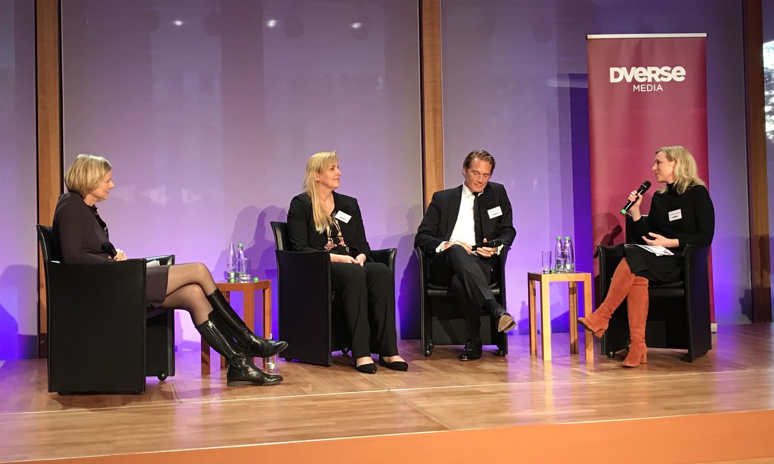Eva Buchhorn (Manager Magazin), Karen Ferdinand (KPMG), Markulf Behrendt (Allen & Overy), Wiebke Ankersen (AllBright)