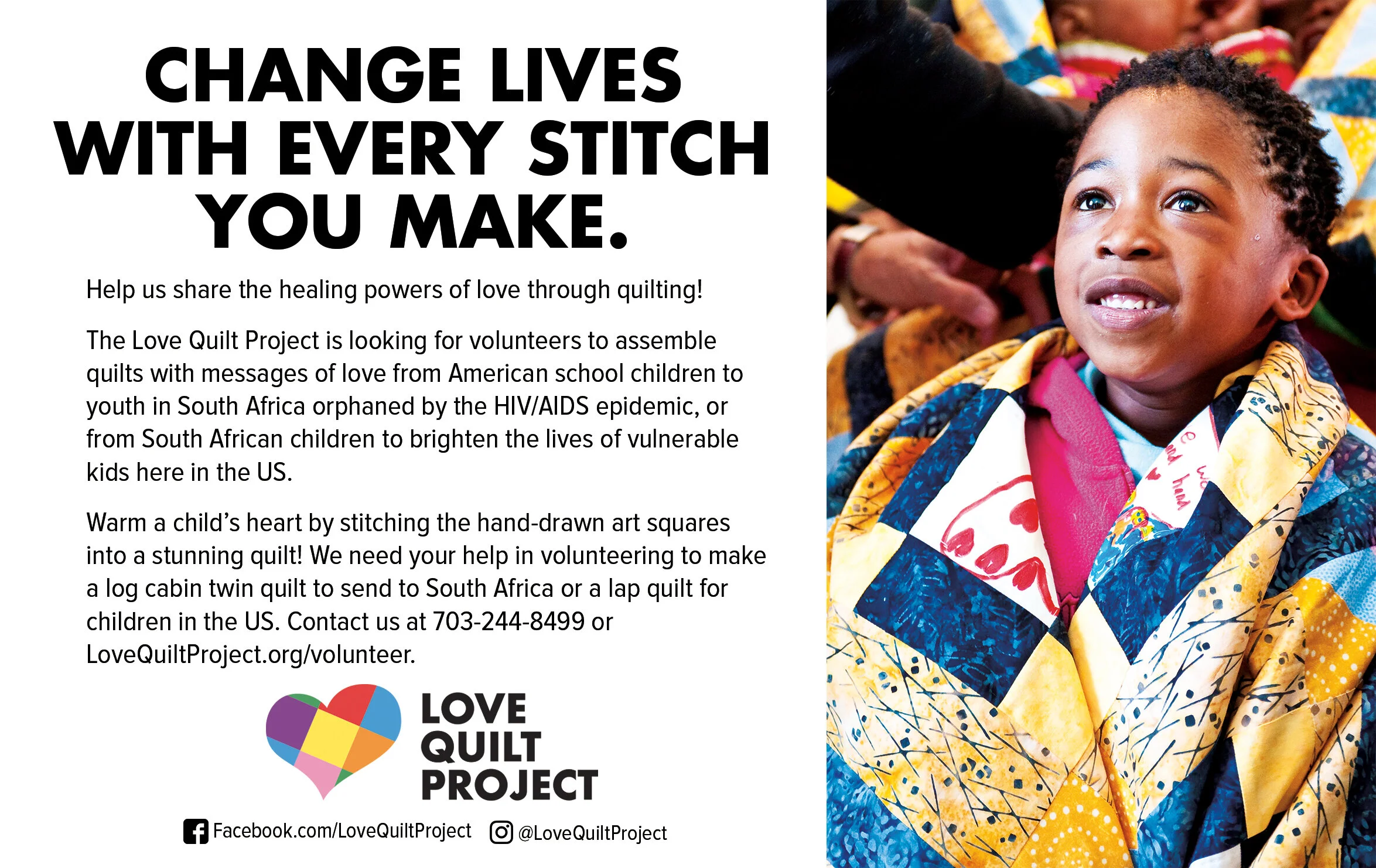 LOVE QUILT PROJECT QUILTERS AD