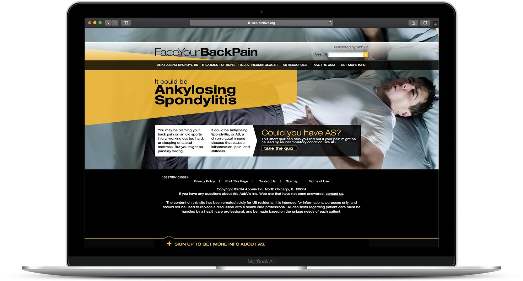 FACE YOUR BACK PAIN WEBSITE