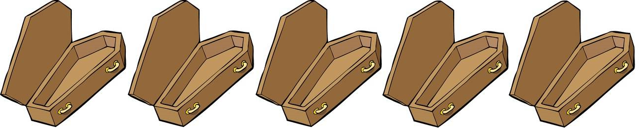 5 out of 5 (open) coffins! Silly, I know, but I can be quite the stereotypical goth.