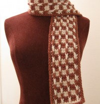 Tunisian Check Scarf