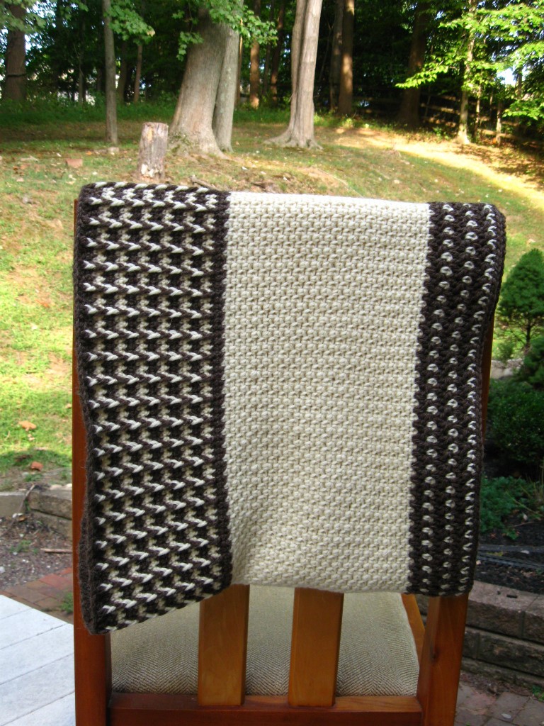 Fishermen's Wool Wrap, Draped on Chair Back (Medium).JPG