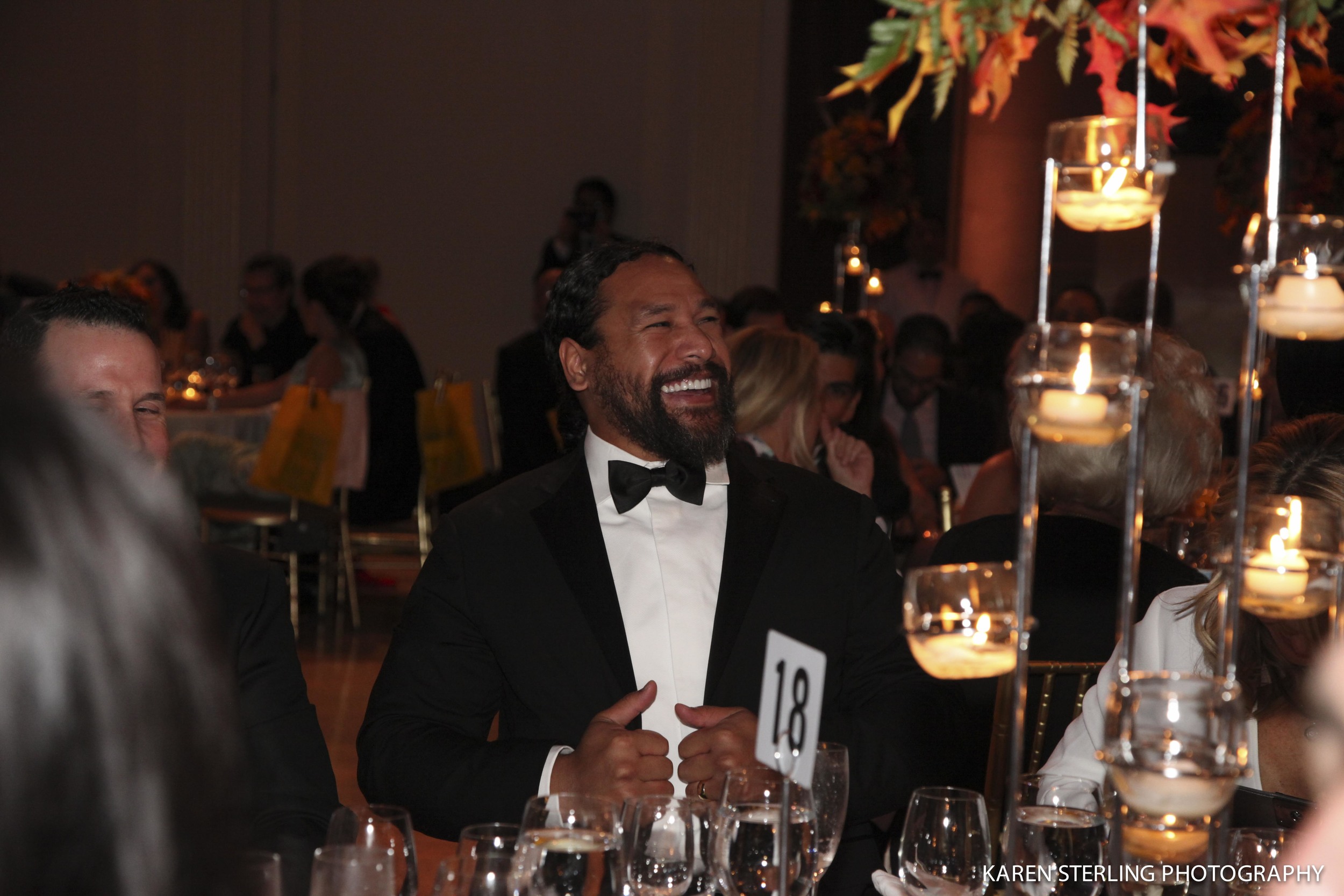 Troy Polamalu looking very different in a ponytail