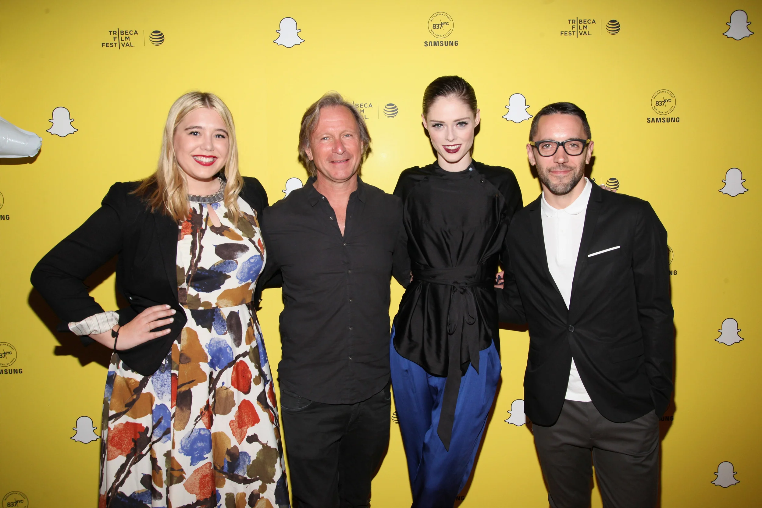 Rylee Ebsen, Marc Matheiu, Coco Rocha, and Zach Overton Photo: Donald Bowers