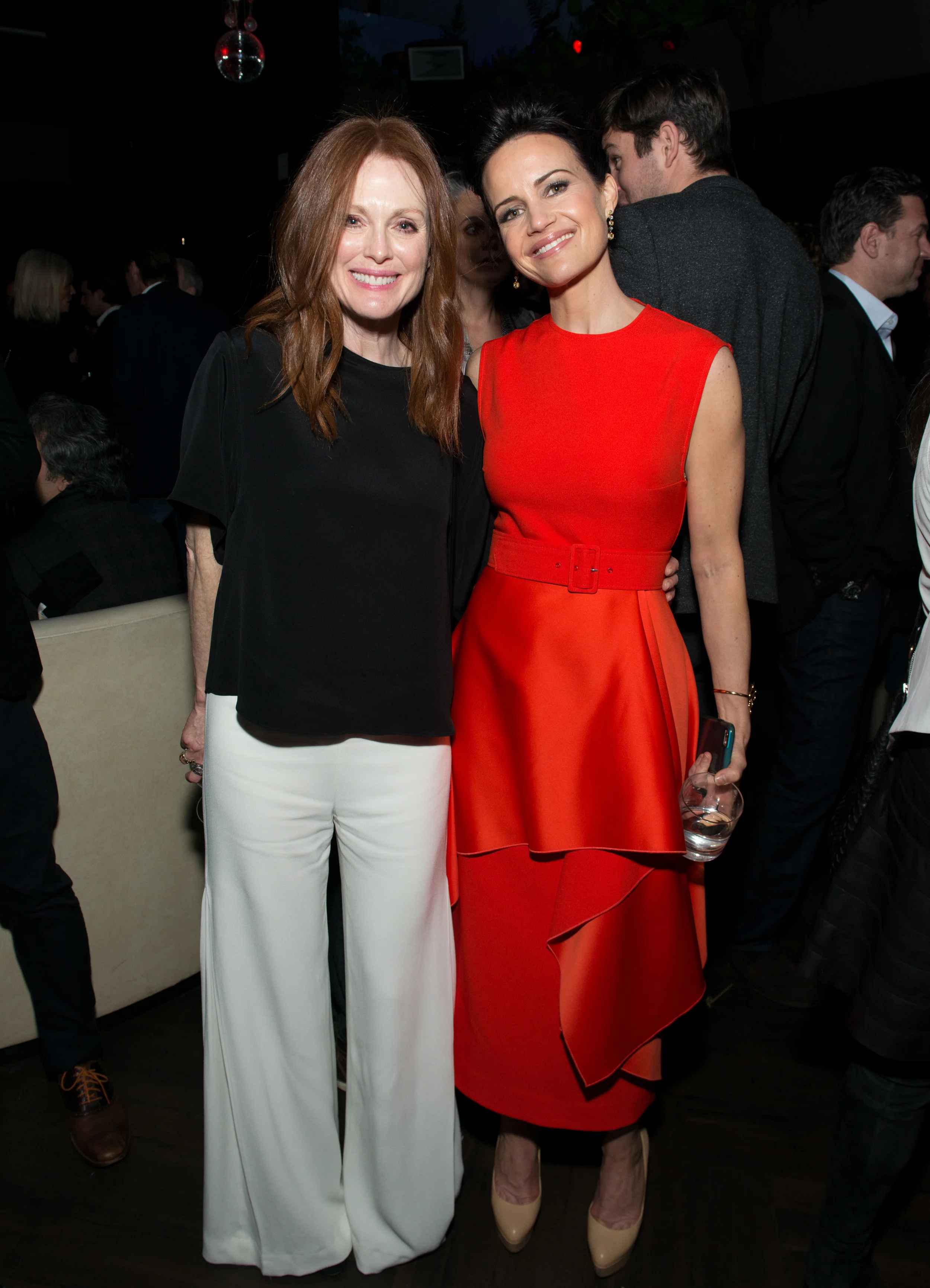 Julianne Moore, and Carla Gugino Photo: Noam Galai