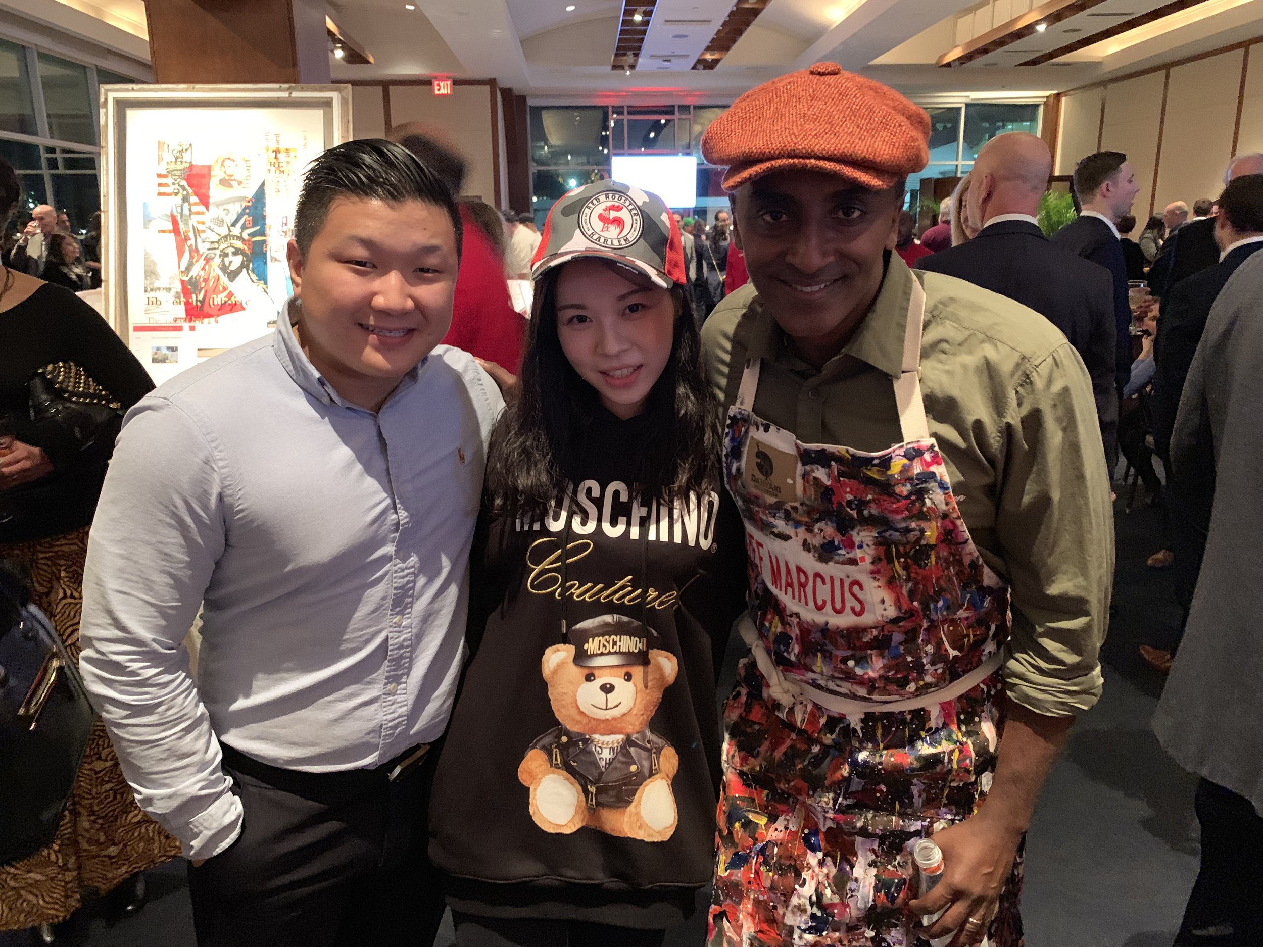 Jason (left), Me (middle), and Chef Marcus Samuelsson (right)