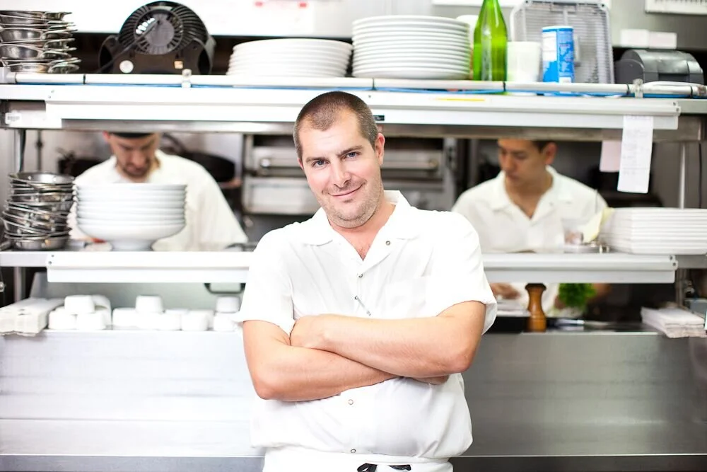 Top Chef winner and consulting chef Harold Dieterle at the helm in the kitchen. Photo Credit - Oleg March