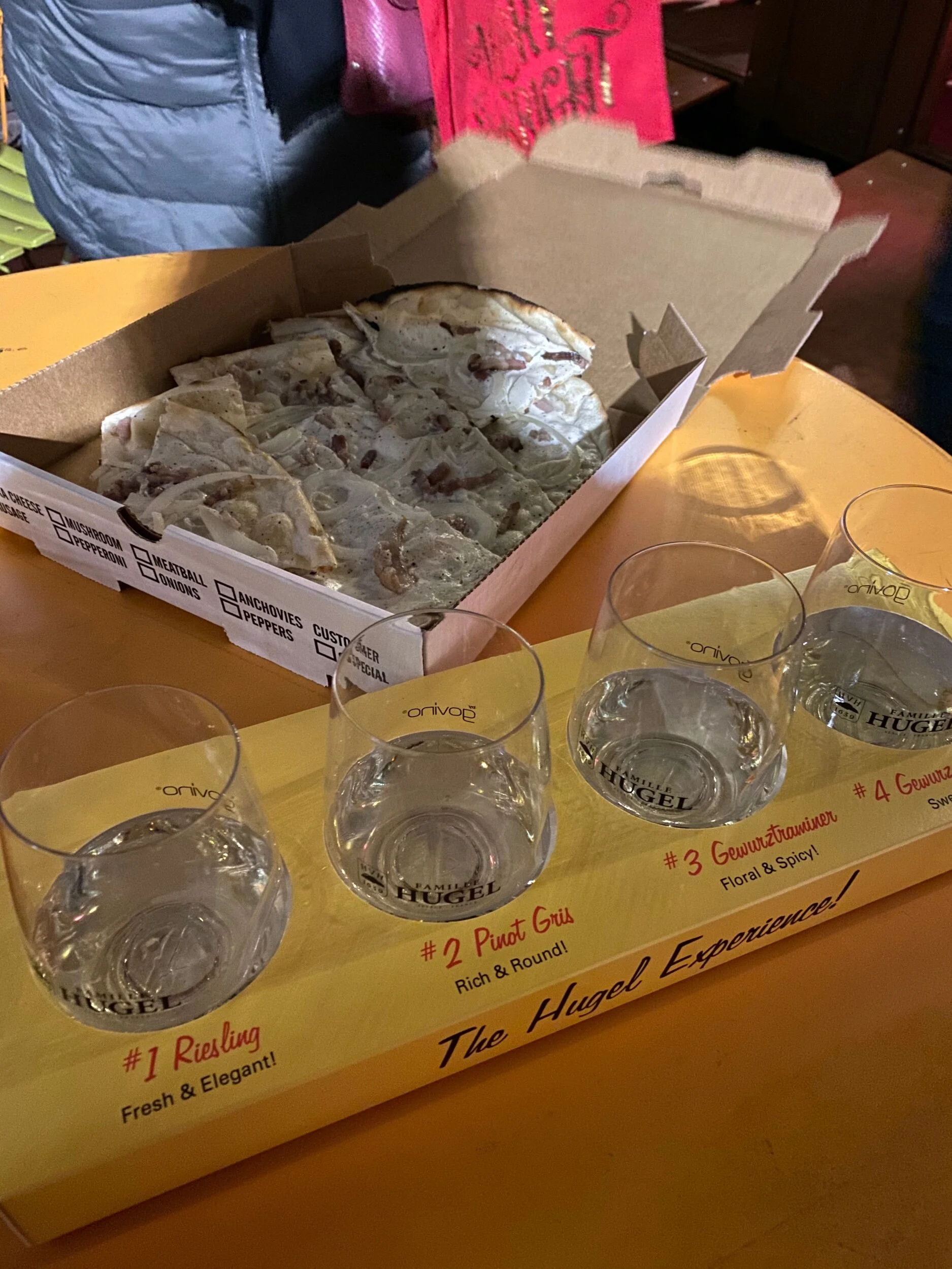 Riesling classic known for its elegance and structure, Pinot Gris Classic with power and texture, rich but with dry expression, Gewürztraminer Classic made with a signature grape variety of Alsace, floral and fruity notes, and finally the Gewurtz. V…