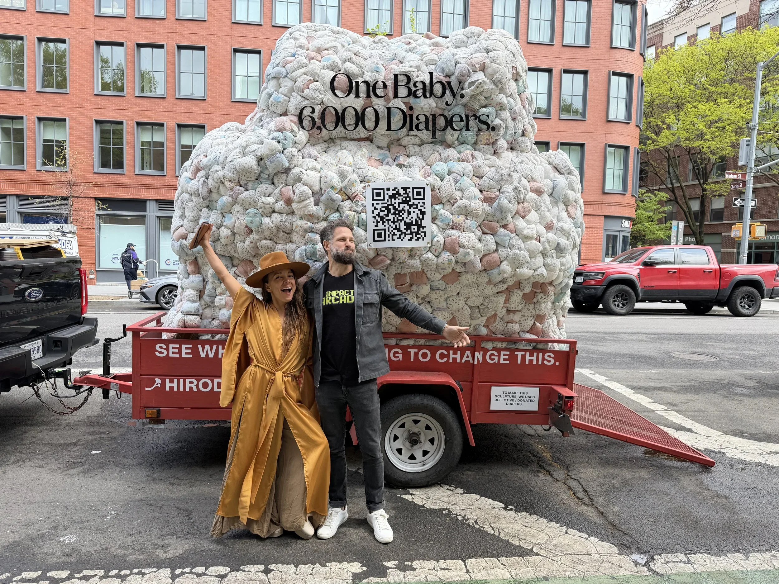 HIRO Turns Diaper Waste Into a Bold NYC Installation