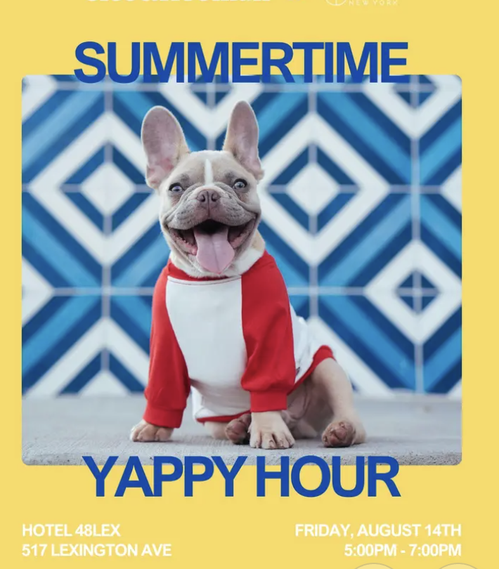 (NYC) Yappy Hour x Hotel 48LEX