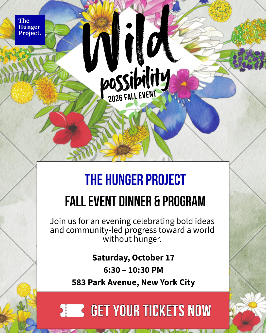 The Hunger Project Fall Event