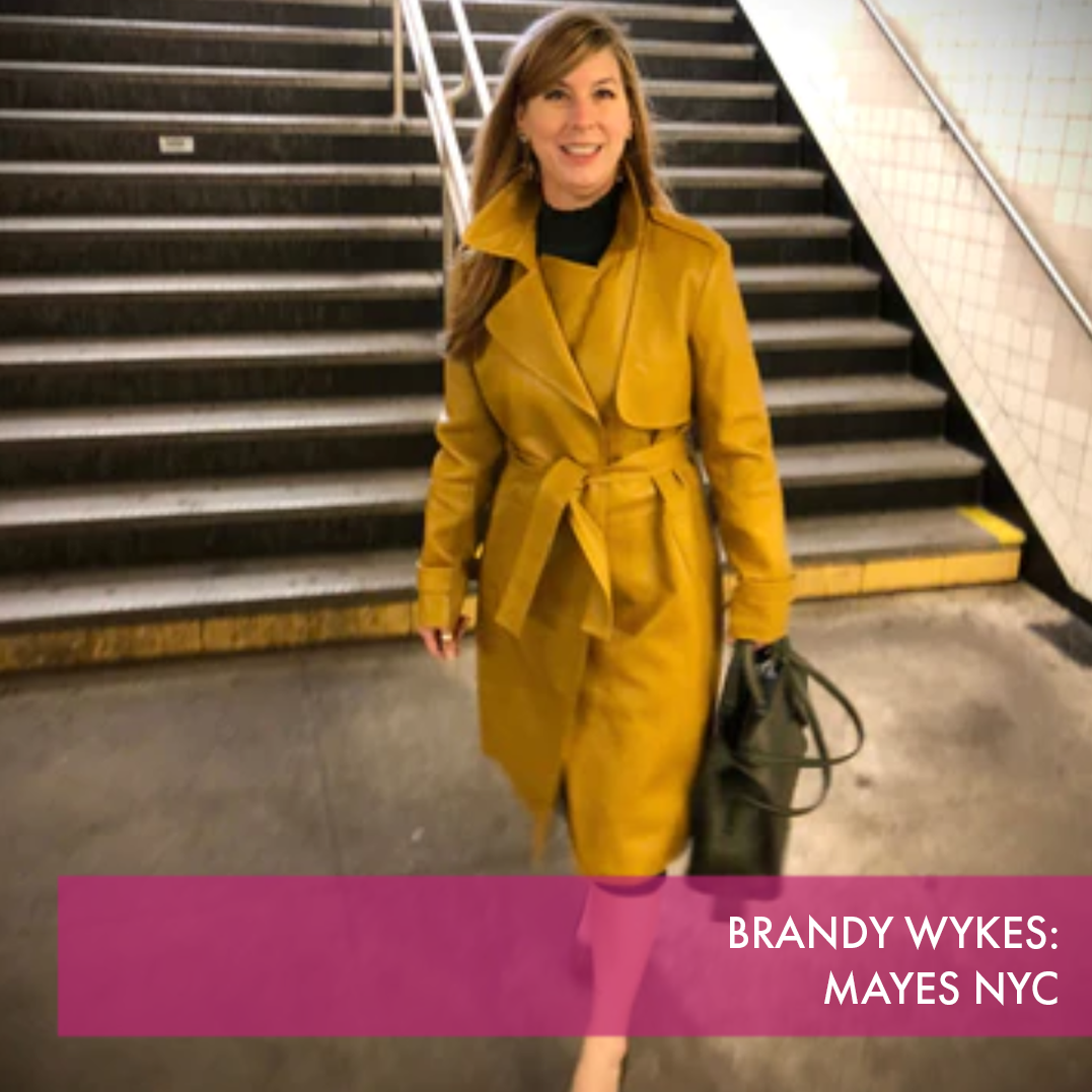 Mayes NYC, is a woman-owned luxury plus-size clothing company. The focus is on fit, all patterns start at size 18 and are methodically adjusted by the master pattern maker to ensure a perfect fit.