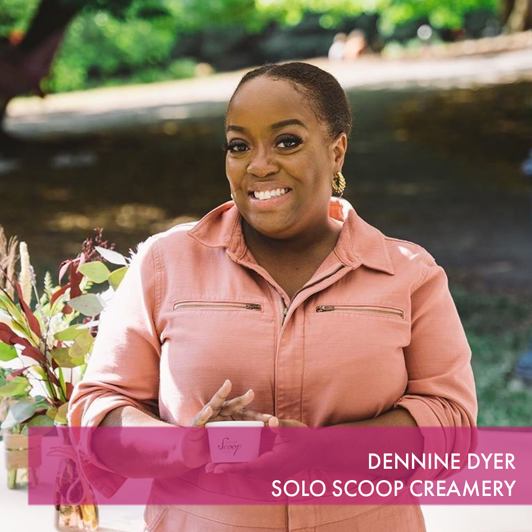 Solo Scoop Creamery is an artisanal mobile creamery featuring flavors created by Dennine and inspired by her travels. 