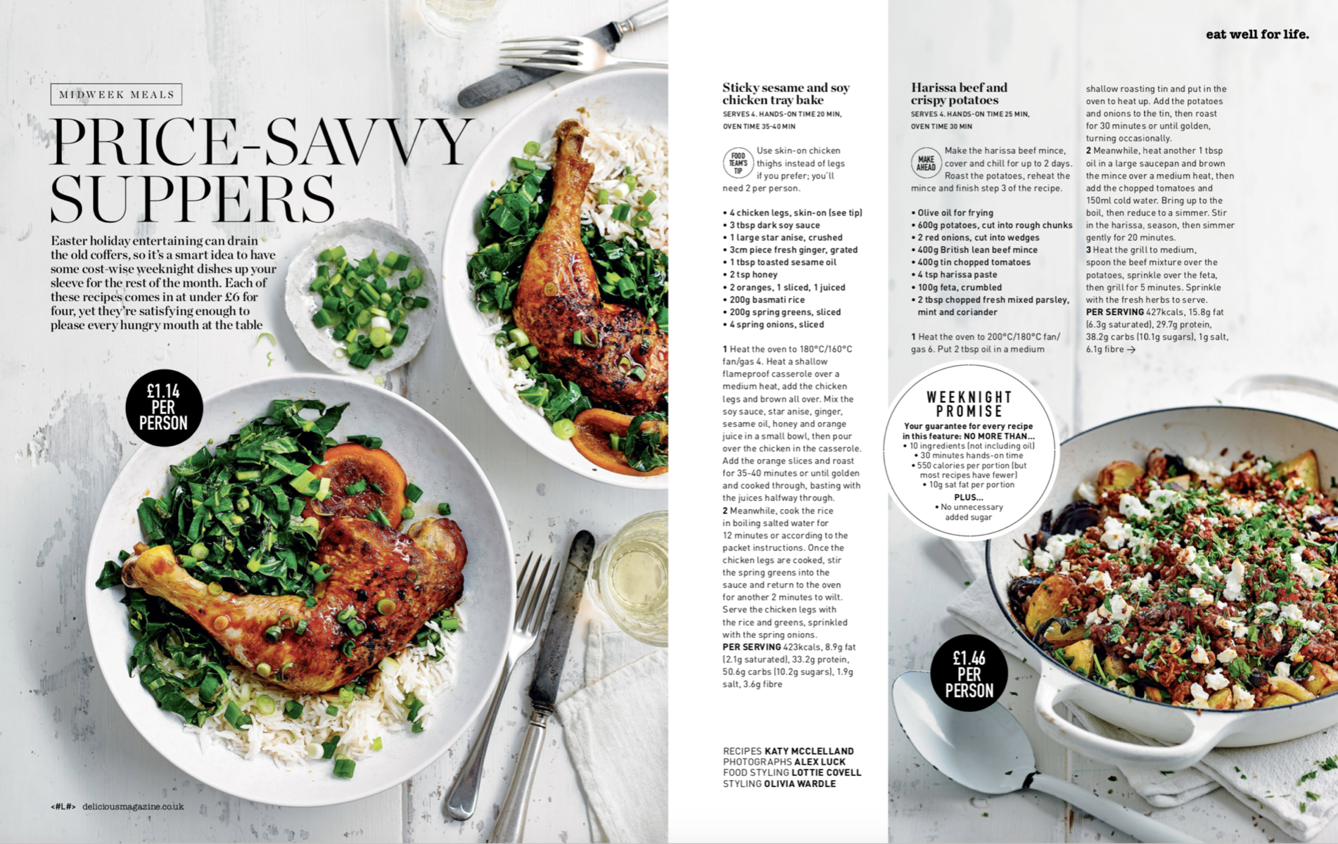 Recipes for delicious. Shot by Alex Luck, prop styling by Olivia Wardle, food styling by Lottie Covell