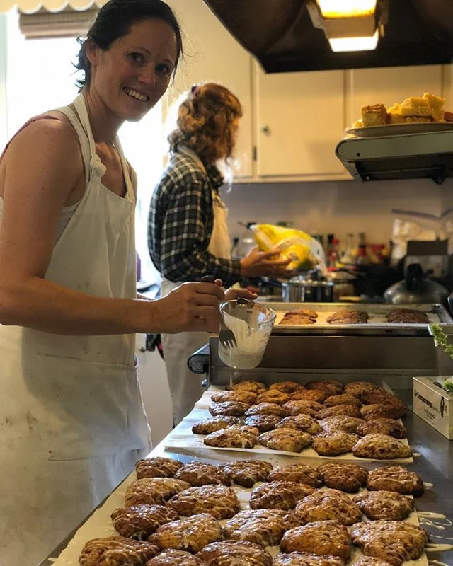 Gorgeous scones for breakfast this morning! #raspberrylemon #applecinnamon #homegrownraspberries #madefromscratch #nourish
