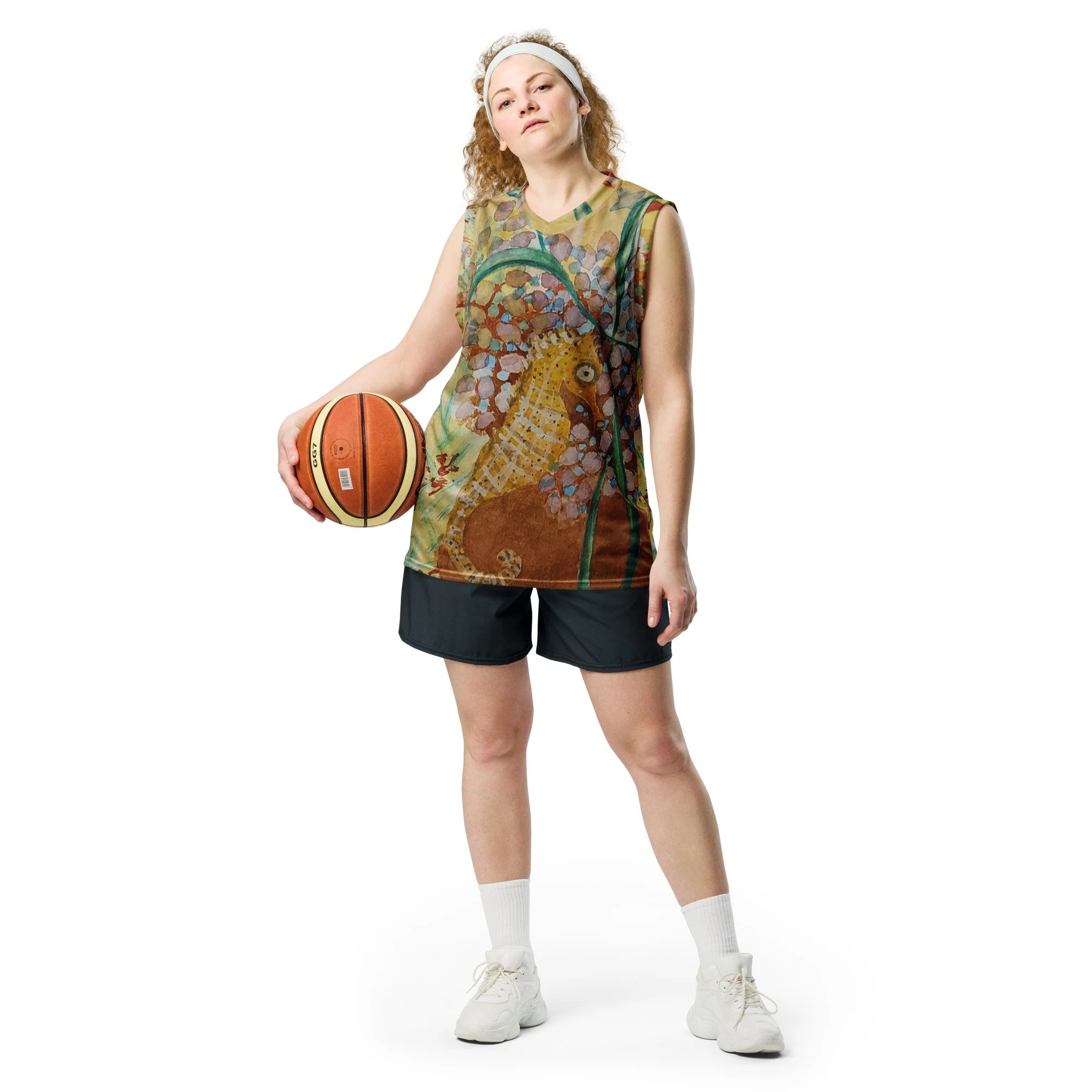Recycled unisex basketball jersey