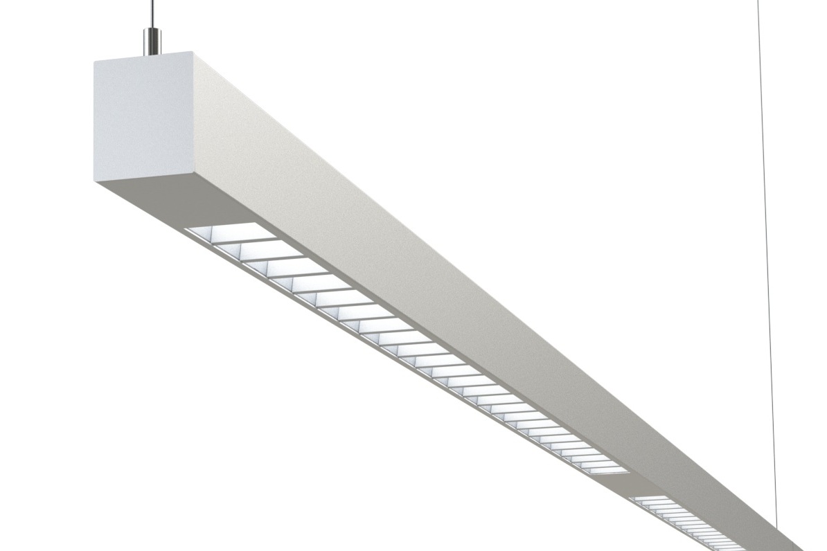 L0LN Linear, LS Louver, WH Finish