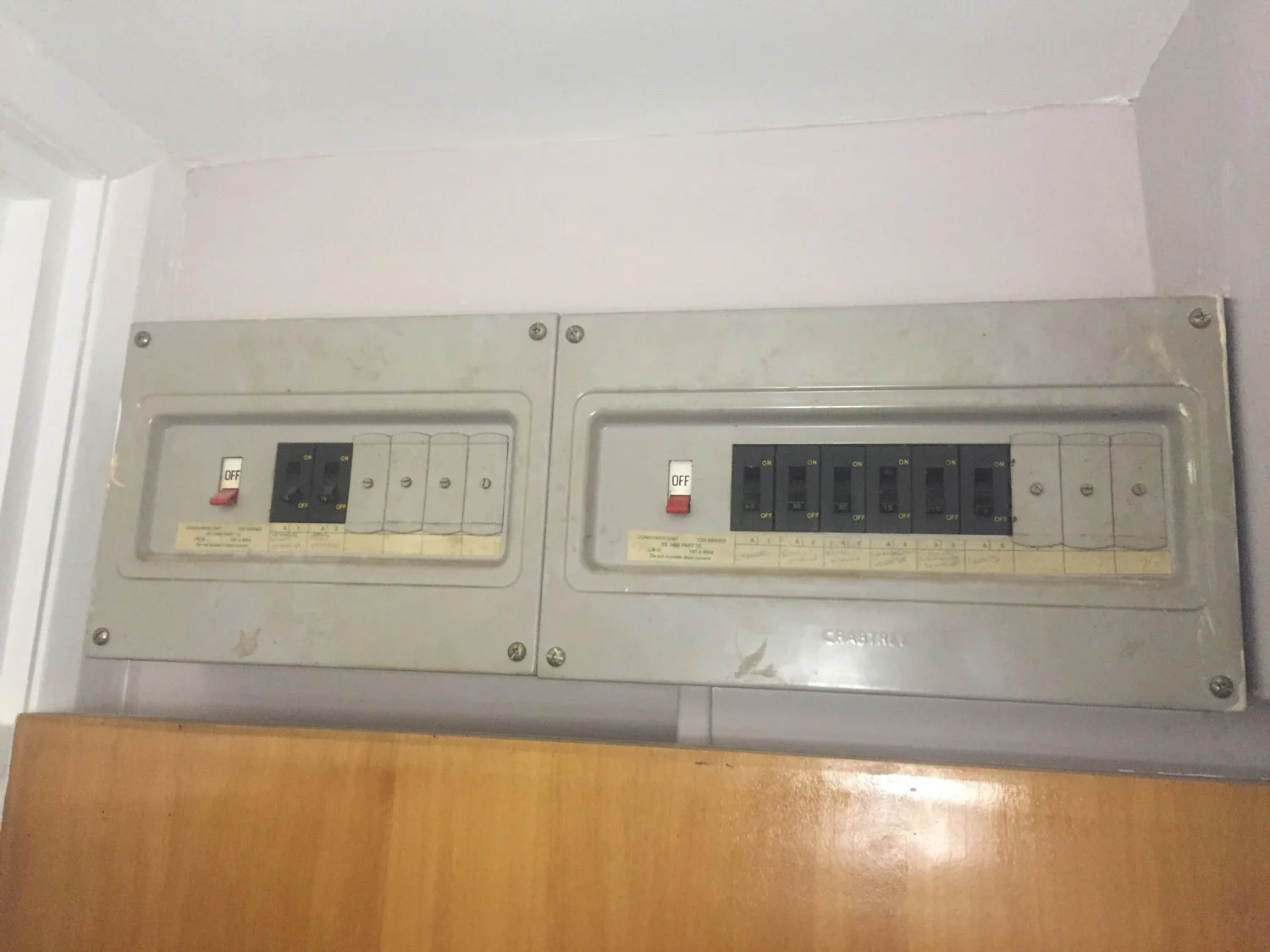 Double consumer unit – before