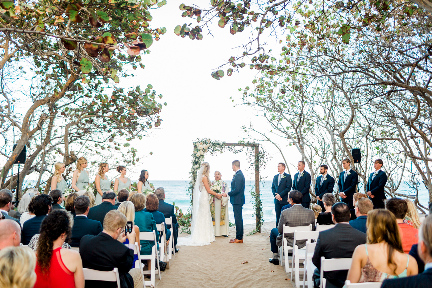 Seaside Organic Jupiter Beach Resort Wedding Lauren