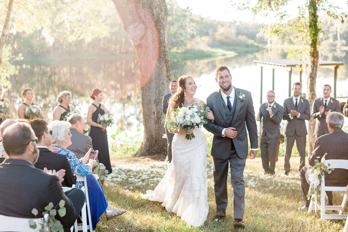 Elegant Tented Backyard, Lakefront Wedding On Grandparent's Land In Brooksville, Florida | Tampa, Miami Florida Fine Art Wedding Photographer