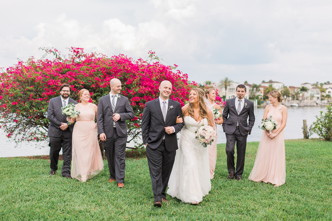 Tampa Film Fine Art Wedding Photographer | Romantic Davis Islands Club Outdoor Wedding