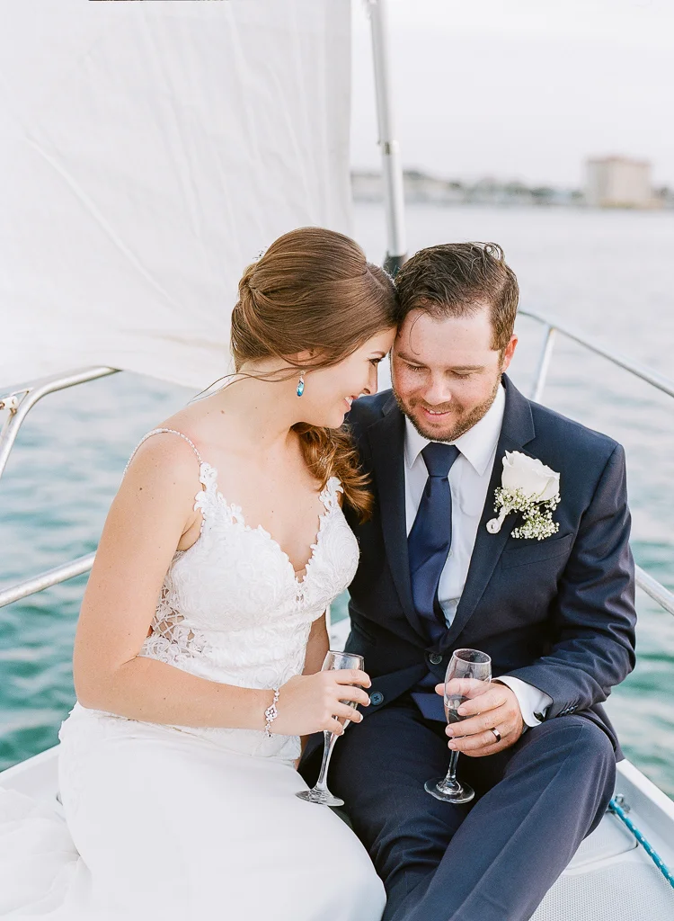 Lauren Galloway | Sunset Sailboat Wedding At Isla Del Sol Yacht Club St. Petersburg Florida