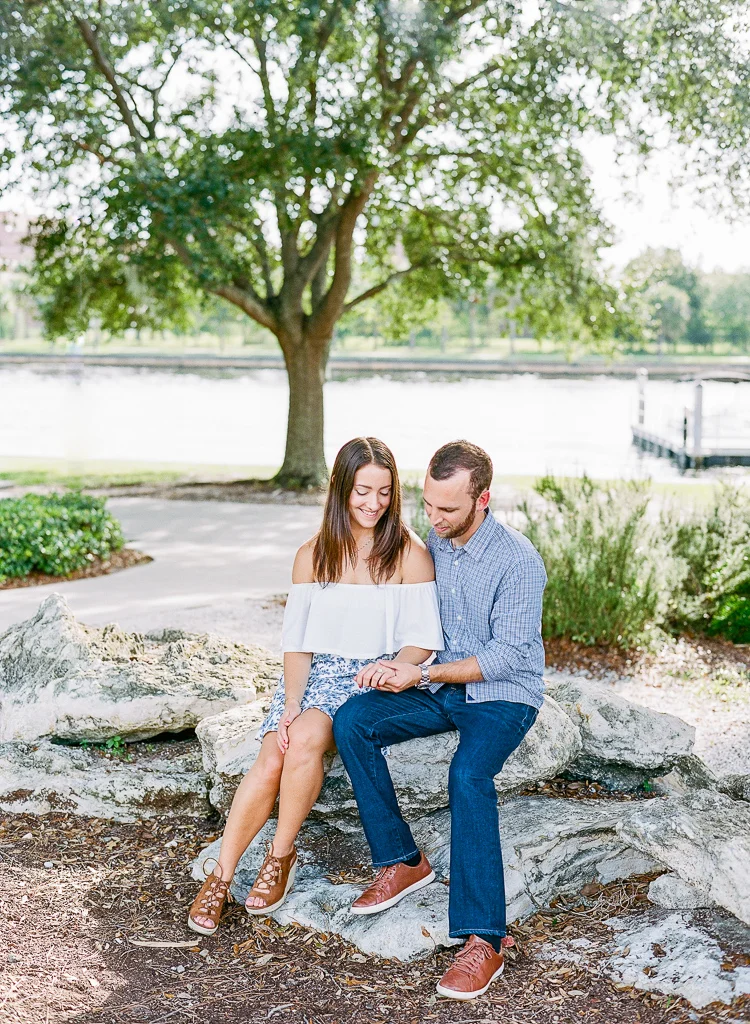 Lauren Galloway | Sunset Riverwalk Proposal in Tampa, Wedding Photography