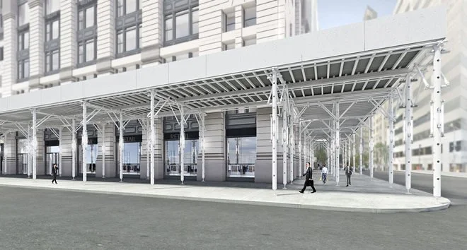 Four Bold New Designs for New York City's Ubiquitous Sidewalk Sheds - Curbed NY