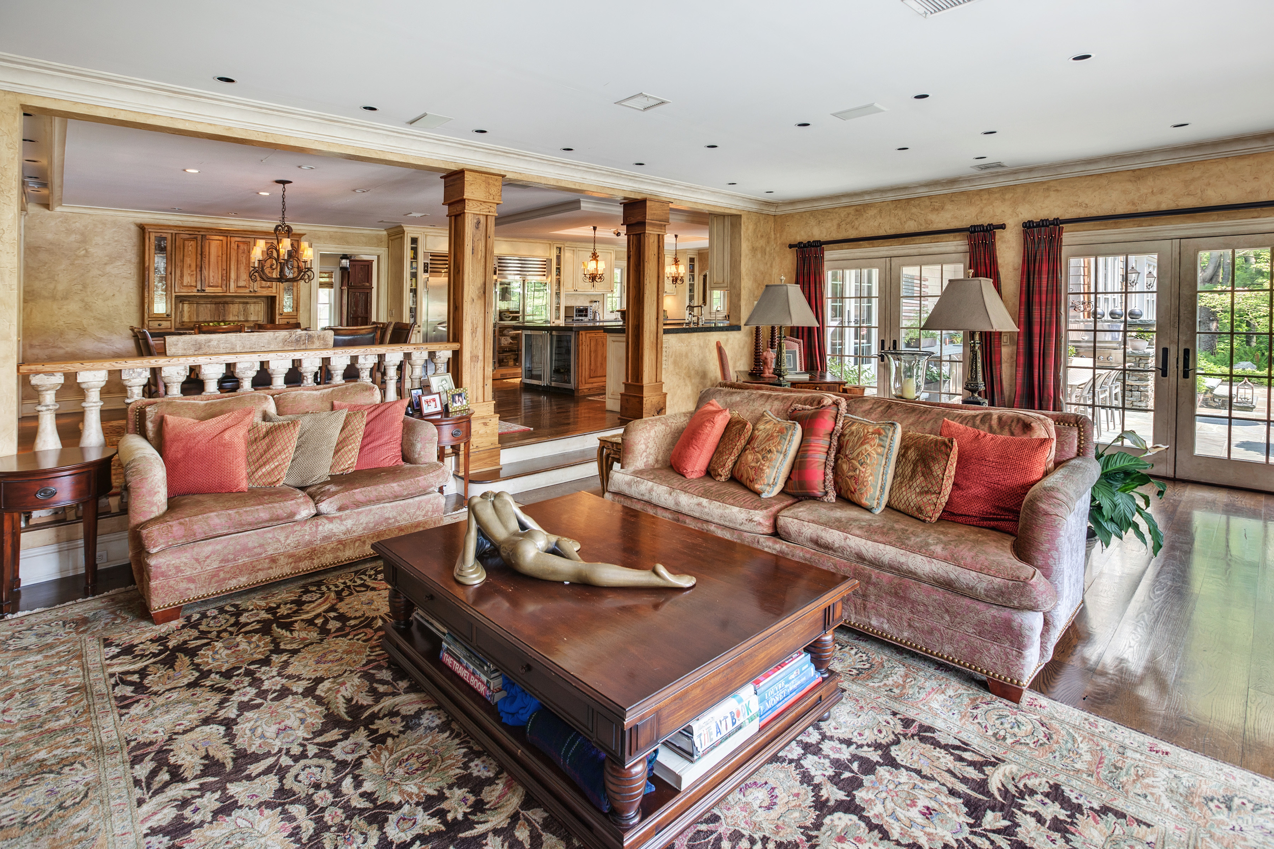 The home's interior.