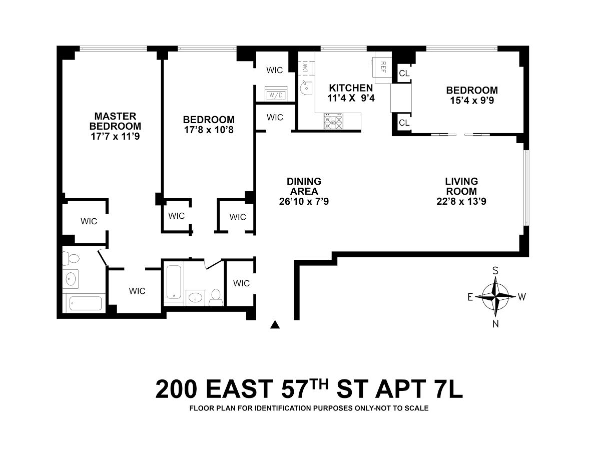 Unit 7L Floor Plan