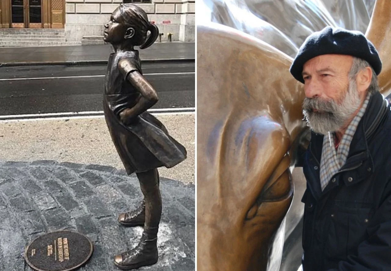Artist Who Created Wall Street’s ‘Charging Bull’ Angered By ‘Fearless Girl’ Statue