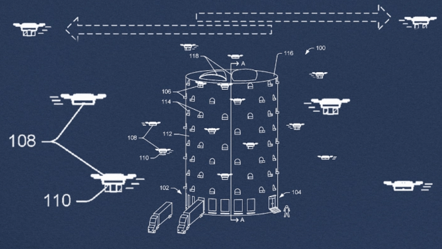 Amazon Just Patented A Drone Skyscraper