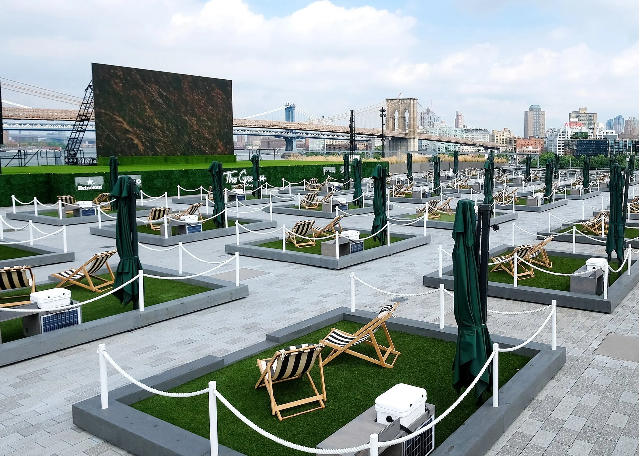 Lounge and Dine At The Rooftop ‘Lawn’ At South Street Seaport