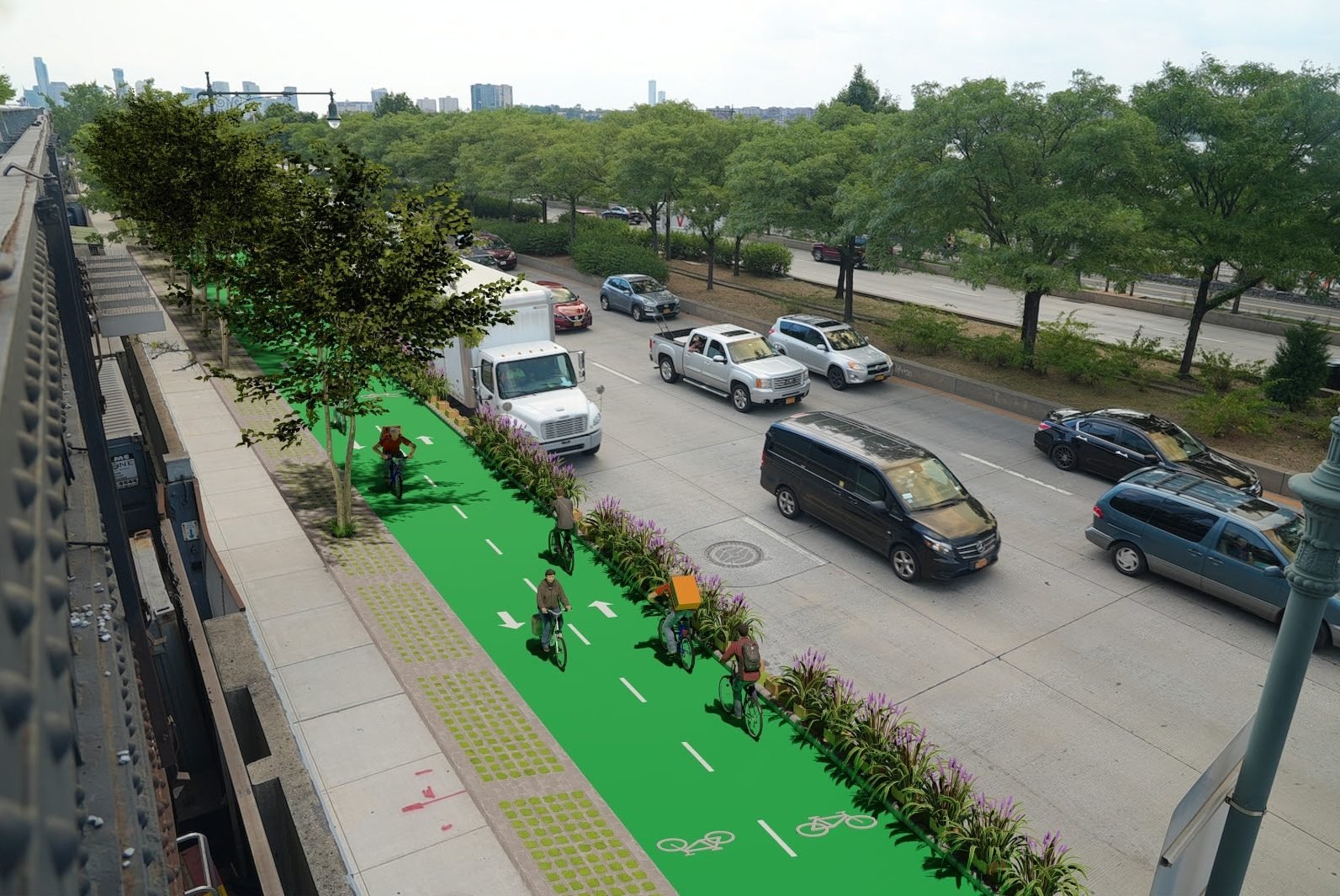 Bike Lane on the West Side Highway?