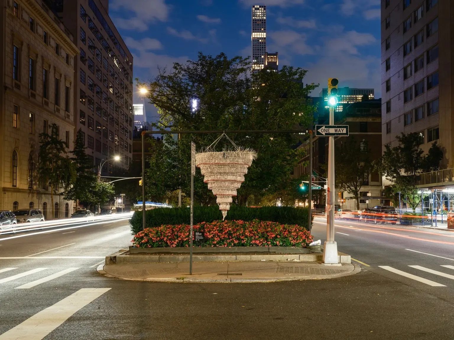 Repurposed Plastic Bottles Chandeliers Now Hang Above Park Avenue